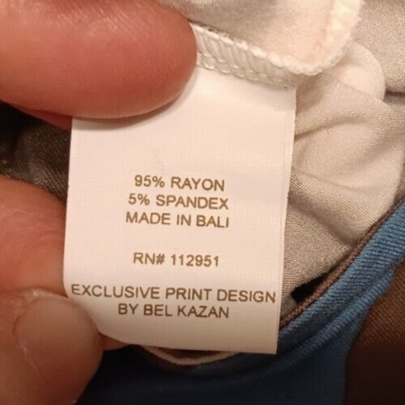 Anthropologie Bel Kazan Medium Dress, Geometric Sleeveless Zip, Multicolor Retro - Picture 5 of 5